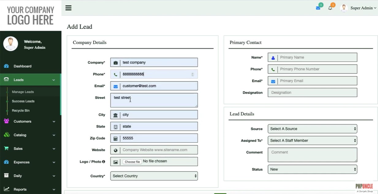 PhP CRM